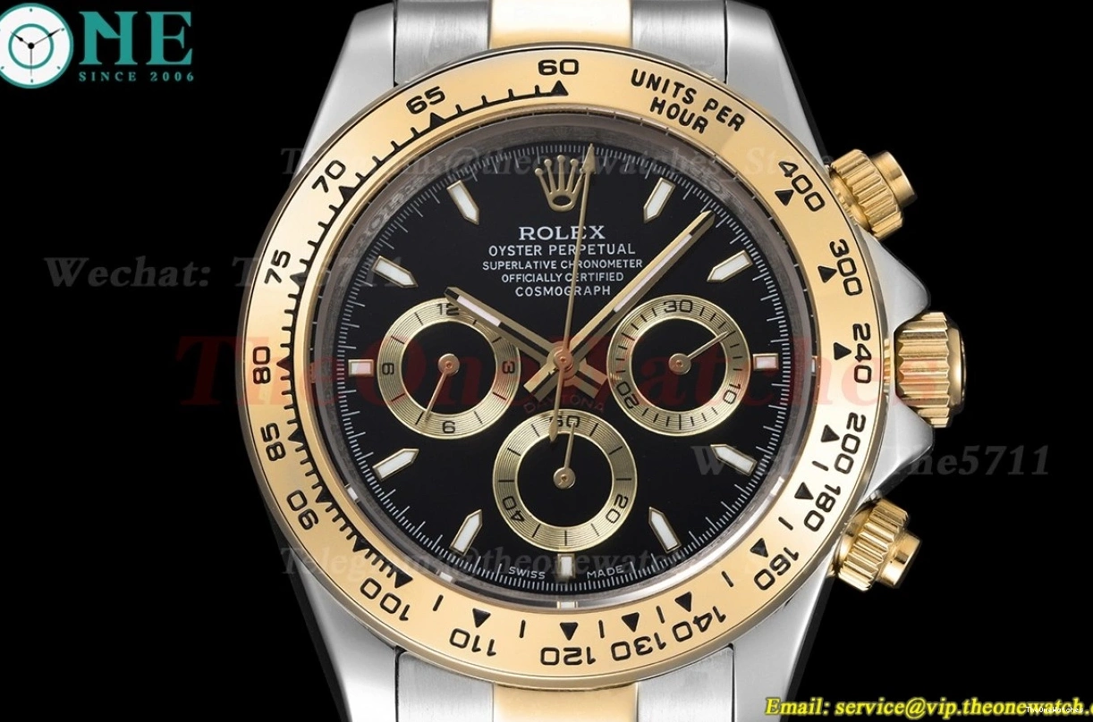 YG Dial SS GDF A3836 Daytona Black 40mm 0210